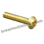 DIN Fillister Head Brass Machine Screw - DIN 7985