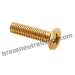 DIN Oval Head Brass Machine Screw - DIN 966